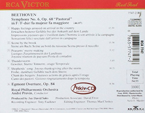 Beethoven: Symphony No. 6- Pastoral Egmont Overture