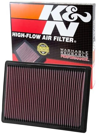 K&N 33-2295 Motorluftfilter: Hochleistung, Prämie, Abwaschbar, Ersatzfilter,Erhöhte Leistung, 2004-2010 (Challenger, Charger, Magnum, 300, 300C)