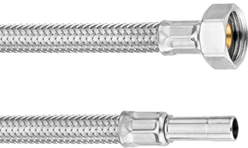 Cornat Flexibler Verbindungsschlauch - 300 mm Länge - 1/2 Zoll IG, Ø 10 mm - Hochwertige Edelstahl-Umflechtung / Anschlussschlauch für Wasserhahn / Armaturenschlauch / Flexschlauch / T317360270