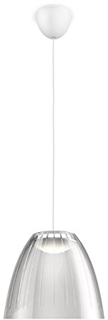 Philips myLiving Tenuto LED Pendelleuchte, EEK A+, 1-flammig, grau 409048716