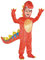 amscan 844661 Dinosaure Dinomitkostüm für Kinder, Orange, 4-6 Jahre
