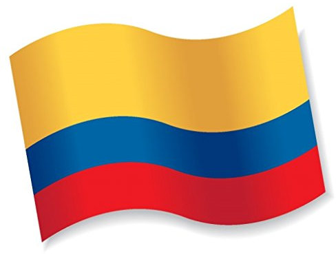 FahnenMax - Bandera de Colombia con escudo (90 x 150 cm)