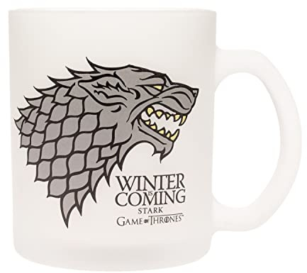 Game Of Thrones Winter Is Coming Stark Glass Mug