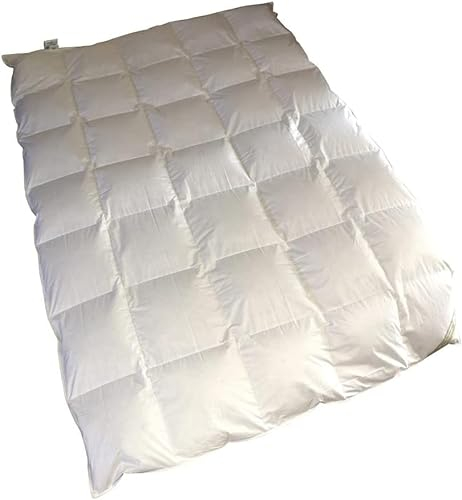 Betten Hofmann Premium Daunenbett 155x220 cm, Daunendecke Kassette 5x7, leichte Ganzjahresdecke, für Wasserbetten, Naturprodukt, waschbar