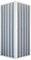 Forte BR102001 Cabine de douche libre angle réductible, ouverture centrale, blanc, 80-100 x 80-100, H 185 cm