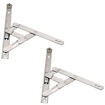 Rannb en acier inoxydable pour fenêtre à guillotine supérieure pour auvent battant friction Charnières Argenté 8 Inch (20 cm)