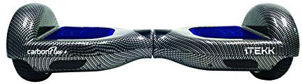 Itekk Hoverboard 6.6 Carbon Fluo +, Assicurazione AXA Tutela Famiglia inclusa, Blu Fluo