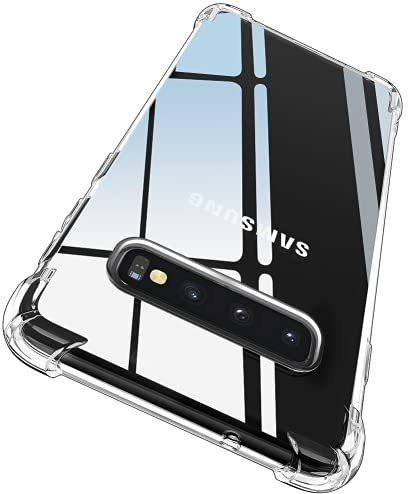 Garegce Coque pour Samsung Galaxy S10, Transparente Silicone Bumper TPU Souple Antichoc, Protection Cover pour Samsung Galaxy S10-6.1 Pouces -Transparente