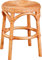Korb-Outlet Hocker aus natürlichem Rattan/Rattanhocker Rund/Beistell-Hocker/Schemel Bad Hocker(Apricot)