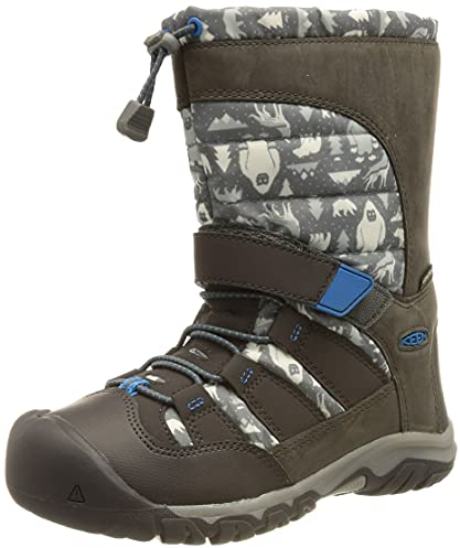 KEEN Unisex Kinder Winterport Neo Dt Wanderstiefel, Steel Grey/Brilliant Blue, 36 EU