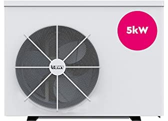 BWT myPOOL Bomba de calor inverter 50, bomba de calor silenciosa para calefacción y descongelación de piscina, adecuada para sistemas de electrolisis salina, con lona, larga vida útil, 5 kW