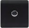 Trendi Artistic Modern Tactile 1 Gang 2 Way 120w LED Dimmer Switch Matt Black