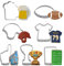 Football Cookie Cutter Set Stainless Steel with Jersey, Helmet, Football, Fan Hand, Trophy Cup, International Sport Themed Dough Fondant Biscuits Molds