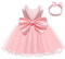 LZH Bébé Filles À Volants Dentelle Dos Nu avec Chapeaux, Bowknot Fleur Robes Pageant Fête De Mariage