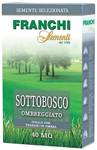 Franchi Sementi gamma di miscugli di semi per prati erbosi di alta qualità in confezioni varie (Sottobosco - ombreggiati, 1 kg)