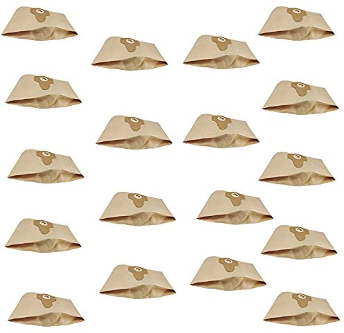 Lot de 18 sacs à poussière 20 l compatibles avec aspirateur Einhell BT-VC 1250,RT-VC 1420 1500,RT-VC 1630 SA,RT-VC 1500/1500 VM,TH-VC 1815,TE-VC 1820,INOX 20 A,INOX 1450 WA,VM 1220 S,YPL 1252