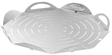 MCM service Vassoio Tondo per Il Servizio di Pizza/focaccia ed Altro,con Piedini e Forato, D 33 cm