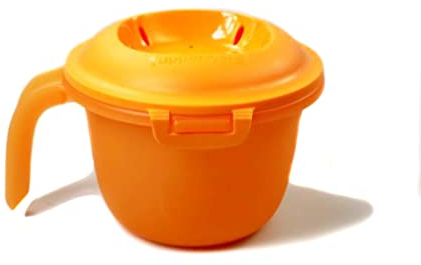 Tupperware Mikrowelle Junior-Reis-Meister 550 ml orange/weiß Single Reiskocher