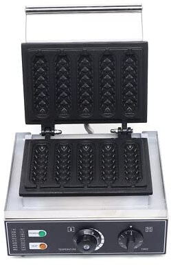 Waffelmaker Waffellolly Waffeleisen 6 Waffelsticks Corn Hot Dog Waffeln Elektrische Antihaft Waffel Maker Making Machine 220V Waffeleisenmaschine Kommerzielle WaffelgeräT Stiel Waffelbackmaschine