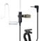 TechSide Auricular Transparente con micrófono y Altavoz de Hombro TSMIC Jack 3.5mm + para radios transceptoras Bodyguard | Compatible TSMIC TSMIC-M Motorola YAESU