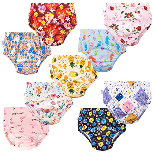 Heekcaa Töpfchen Trainingshose Kinder - 9 Stück windelhöschen für Kinder Weich und Atmungsaktiv Trainingshosen Töpfchen Unterwäsche (as3, Age, 4_Years, Regular, Pourpre)