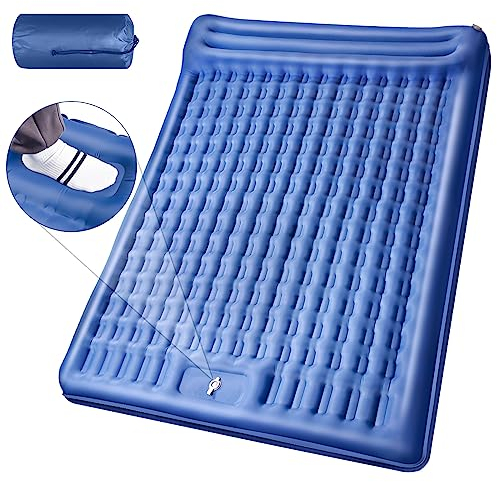 LILTSDRAE Camping-Isomatte, extra dick, 12,7 cm, aufblasbare Isomatte mit Kissen, integrierte Pumpe, übergroße Luftmatratze, super tragbar für Rucksackreisen, Wandern, Zelt, Reisen