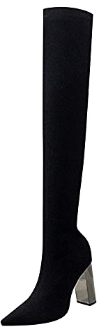 stivali camperos donna bianchi scarpe da donna stivali stivaletti stivali estivi donna traforati alti stivali alti stivali bianco nero ciabatte donna estive infradito sandali donna con tacco Nero-1 42