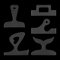 5 Pcs Acrylic Cutting Board Handle Templates, Charcuterie Template Router Templates for Woodworking Angled Curvy Triangle Tracing Router Stencils Tools Cut Guide Tools