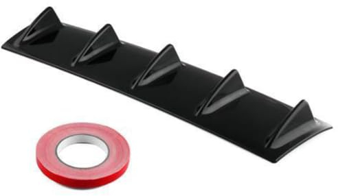 ThisgA Auto ABS Hecklippe stoßstange Heckspoiler, Für BMW 5 Series G30 F90 M5 520i 530e 530i 540i Haiflosse Diffusor Kratzfest Spoiler Protektor Car nachrüsten Zubehör,A/Glossy Black-L