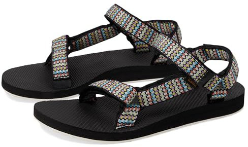 Teva Original Universal, Sandalo Sportivo Donna, DOT Matrix Black Multi, 38 EU