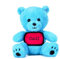 Play by Play SQUID Game The Challenge The Challenge Plüschtier Teddy Bear Blau Bär – Höhe 20 cm, Blau, Himmelblau