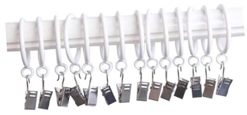 DECHOUS Roman Circle Curtain Clip 10pcs Metal Rings 4.5cm for Drapery and Clothing Hangers