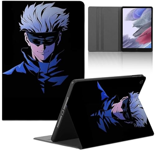 Funda Tablet para Apple iPad (2020)/8th Gen/7/9th Gen 10.2'', Carcasa Anime Gojo Satoru Motifs Ultra Slim PU con Función de Soporte Flexible TPU Cubierta Trasera Protectora Cover