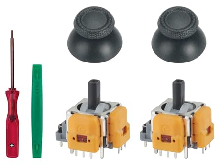 Veanic 2pcs Replacement Hall Effect Joystick for PS5 Wireless Controller, No Drifting Thumbsticks Module Repair Parts Analog Caps for Playstation 5 DualSense Controller