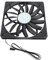 Case Fans 140mm, 15 Blades 140mm X 15mm Case Fans, 4 Pin PWM Case Fan with 1100RPM, Cooling Fan for Desktop PC (Black)