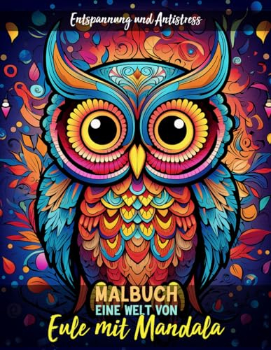 Eine Welt Von Eule mit Mandala Malbuch - Entspannung und Antistress