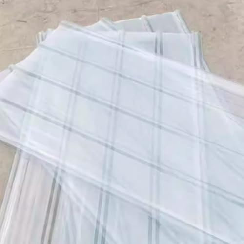 Lot de 5 feuilles de toiture ondulées transparentes de 1,2 mm en fibre de verre étanches pour garage abri de jardin 88,9 x 50,8 cm