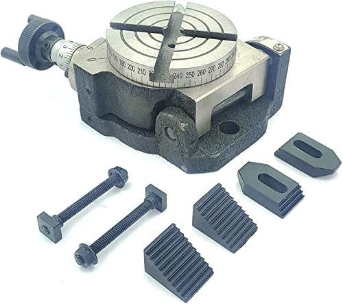 Buyohlic Rotary Table Milling Machine Tools ((3/80mm Tilting & M6 Clamp Kit)))