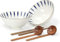 Riville Ramen Bowl Set with Chopsticks Japanese Ramen Bowls Set of 2 Jumbo 34 Ounce Ceramic Large Noodle Bowls Ideal for Home Gifts New Apartment Dinnerware White Color