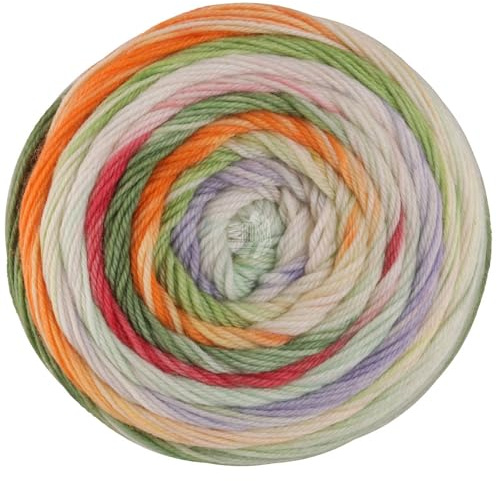 LANA GROSSA Meilenweit 100 Dusk | Sockenklassiker, bedruckt und waschmaschinenfest | Handstrickgarn aus 80% Schurwolle (Merino) & 20% Polyamid | 100g Wolle zum Stricken & Häkeln | 400m Garn FB6210