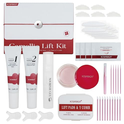 Kit de levage de cils amélioré, 2025 Kit Rehaussement de Cils - Professionnel Brow Lift Kit Sourcil, Lash Lift Eyebrow Lamination Kit de Démarrage avec Baume à la Colle Haute Adhérence
