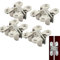 Eruceky 4 Piezas Bisagra Oculta, Invisible Bisagra Para Puerta Plegable Muebles, para Muebles, Herrajes, Puertas de Madera, Gabinetes, Armarios