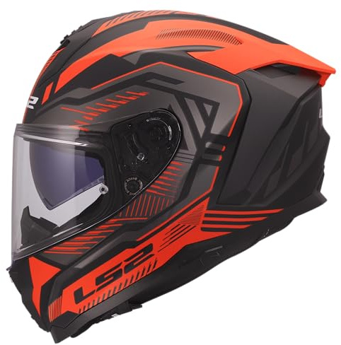LS2, Integraler Motorradhelm CHALLENGER II DRAVIX Red, XL