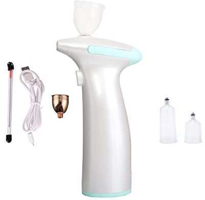 UTILISATION FACILE MINI NOUVELLES DE DESIGNES AIR AVEC Compresseur Puissance professionnelle de la marque Professionnelle Hobby Foundation Maquillage Salon Pompe à air Soufflage pratique(Part D Blue)