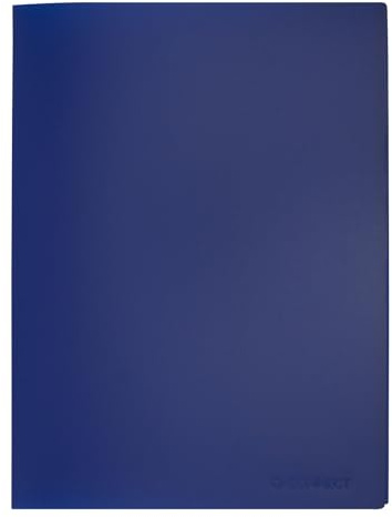 Q-Connect Polypropylene Display Book 10 Pocket Blue KF01247