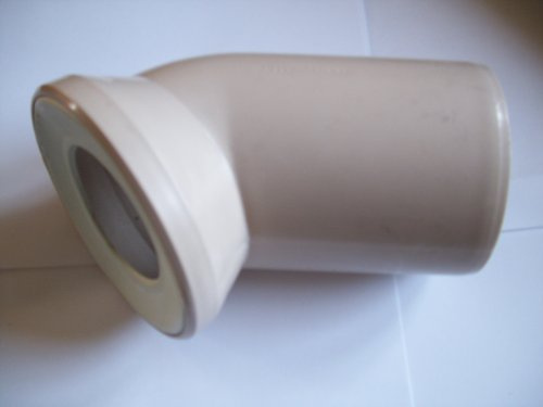 Viega 107567 Universal-Klosett-Anschlussbogen Nr.3812, 45 Grad 110 x 135 mm, bahamabeige