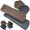 Brown Easy-Trim Universal Dry Verge Kit/System - with 12 x Dry Verge Units and 1 x Domed Apex End Cap for Gable/Apex Roof fix to Any Tile -Mortar Free