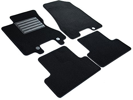 MDM SP-2443 Fußmatten Velours Autoteppich passend für Nissan X-Trail II (T31) 06.2007>2014, black
