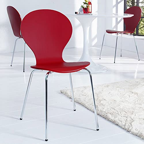 cagü Retro Lounge Design Klassiker Stuhl JACOBSEN Rot