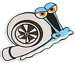greestick Auto Aufkleber Turbo Schnecke Snail Tuning 12x8cm